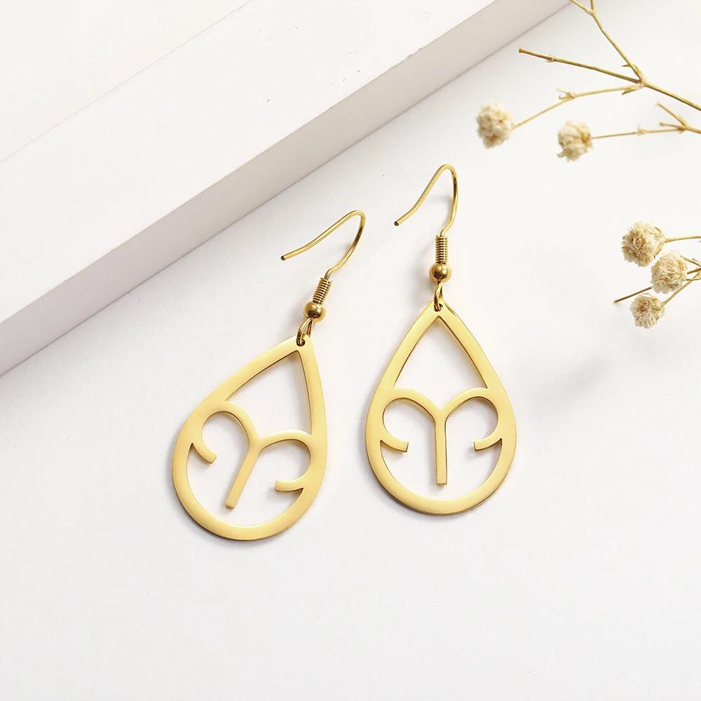 Boucles d'oreilles Astrologique Ovales Scorpion "Helios"