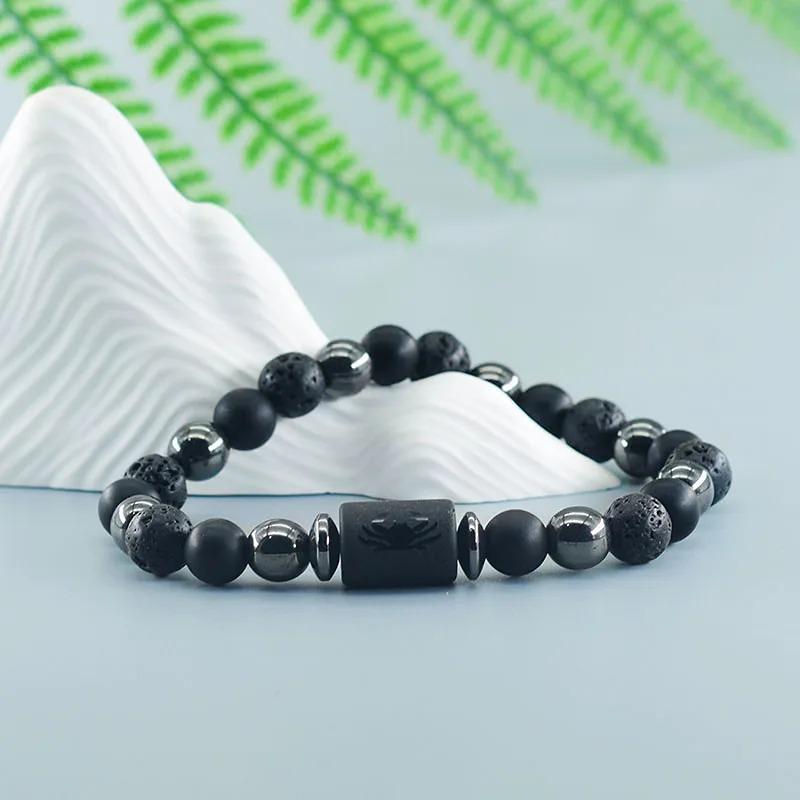 Bracelet Astrologique Scorpion - Pierre de Lave "Hephaïstos"