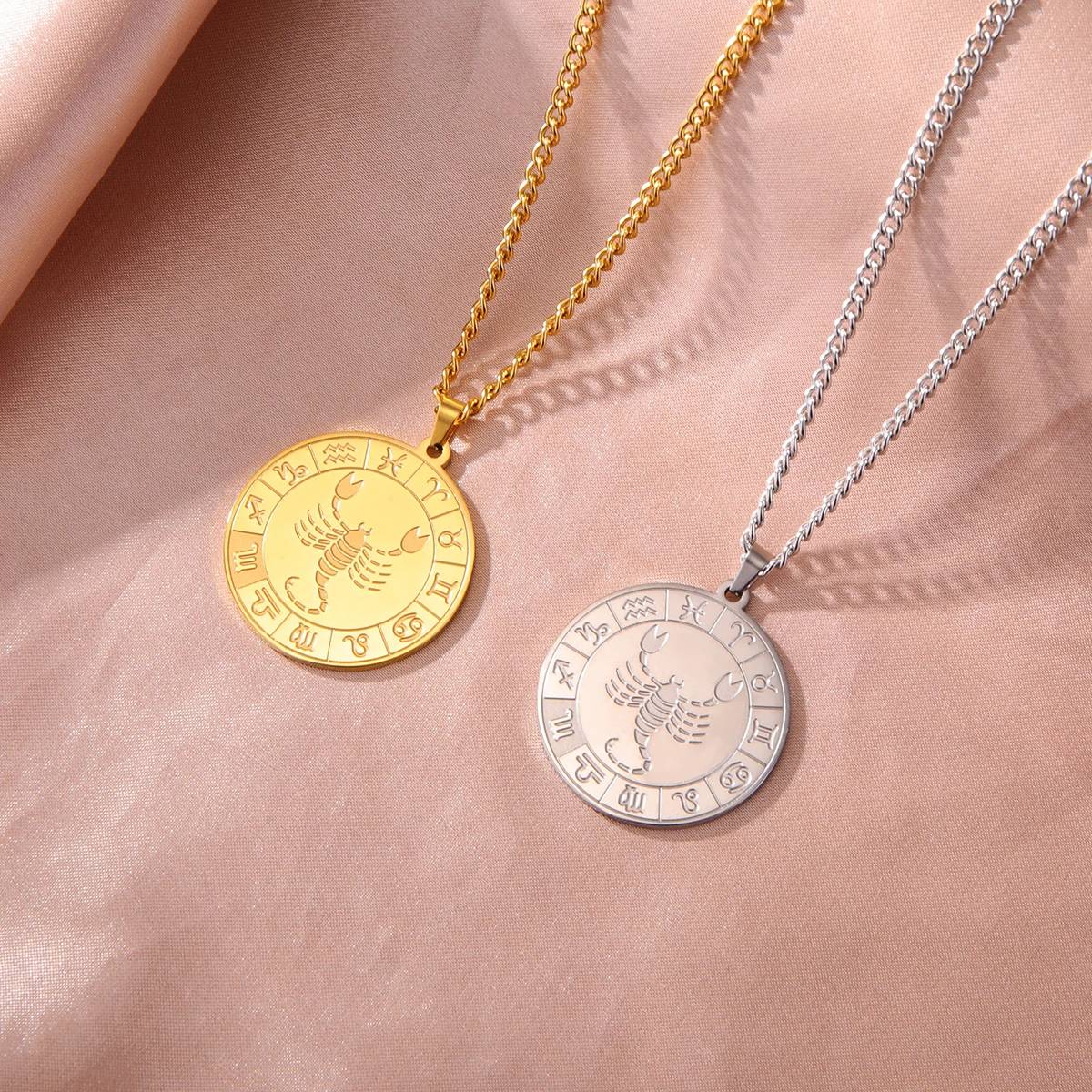 Collier Signe du Zodiaque Balance - Pendentif Cadran "Eldorado"
