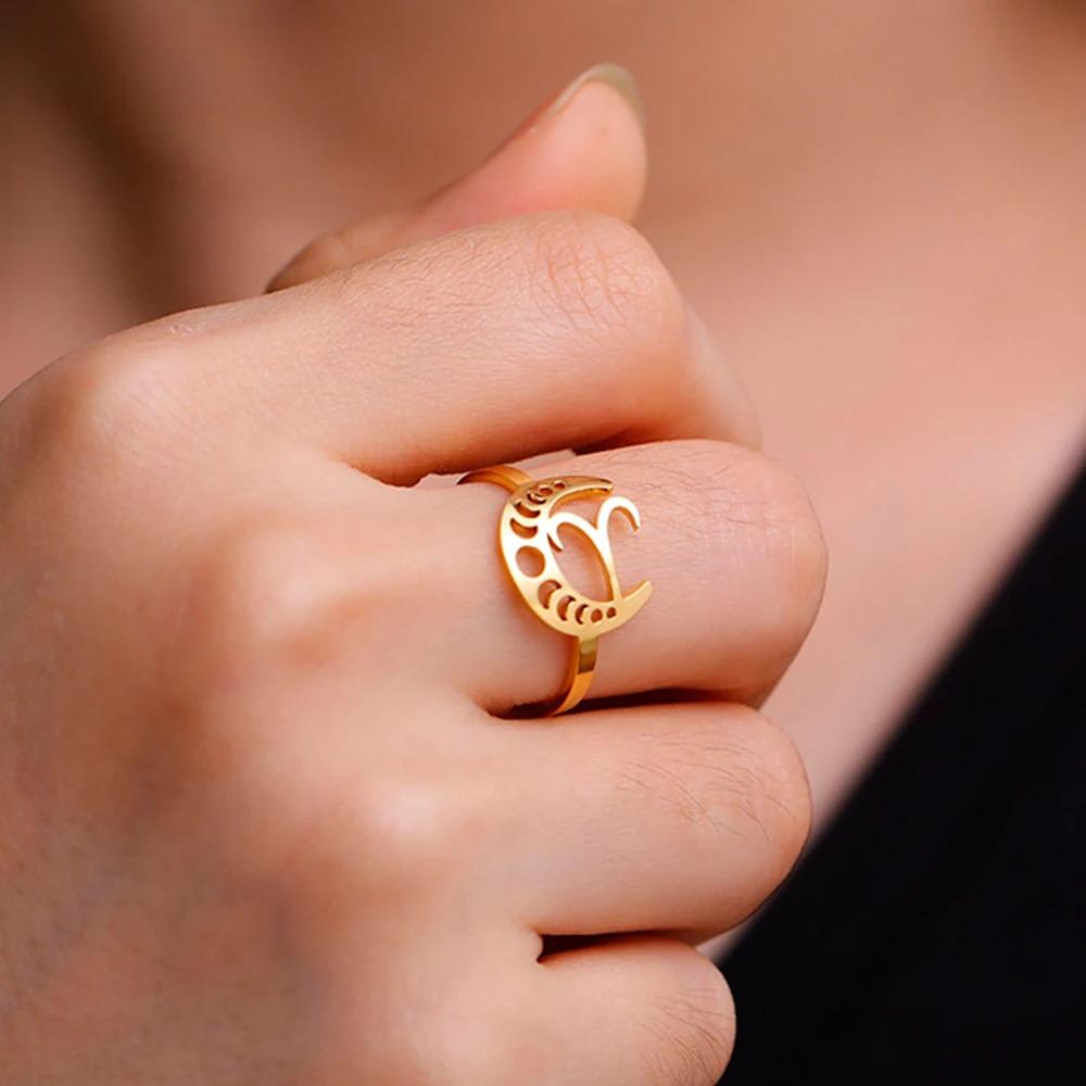 Bague Signe Astro Lunaire Lion "Astrae"