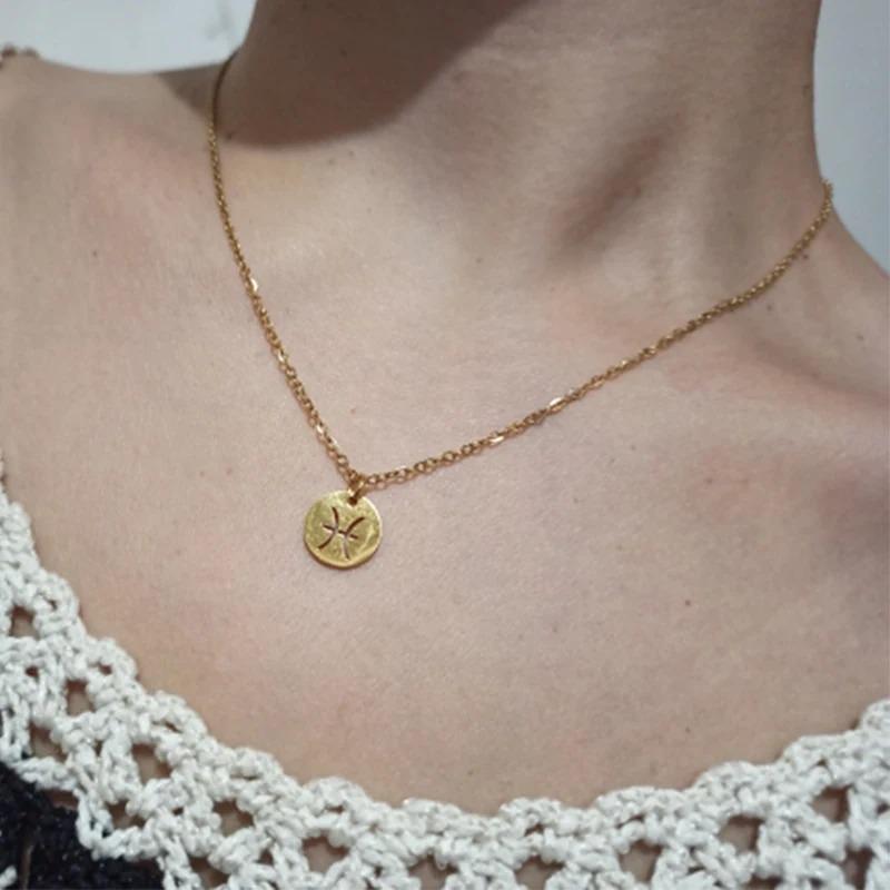 Collier Signe Astrologique Balance - Chainette Bapteme "Hespera"