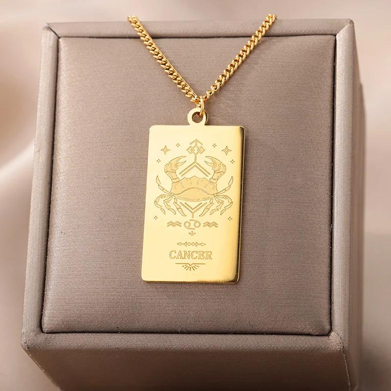 Collier Signe Zodiaque Balance - Pendentif Parchemin "Echidna"
