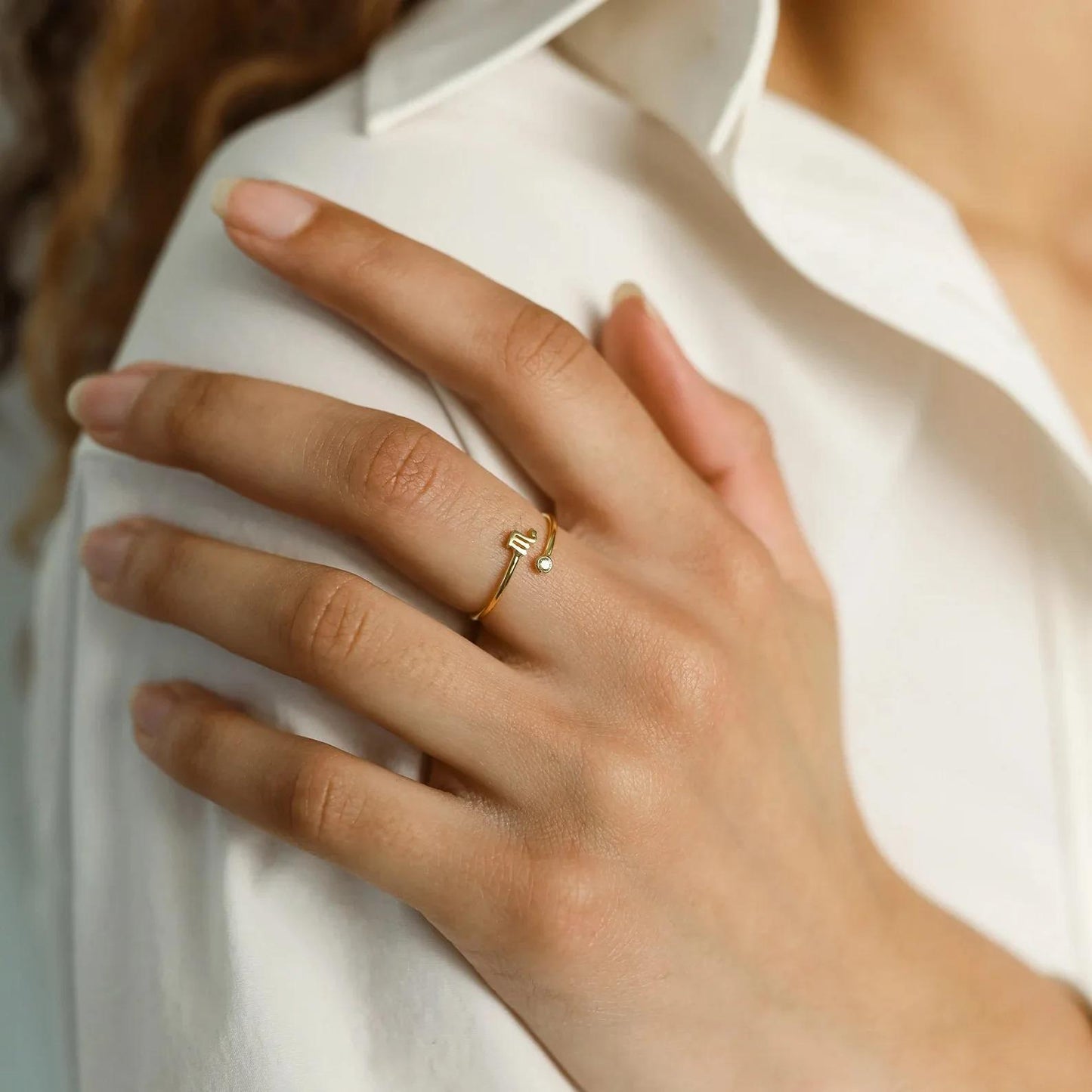 Bague Astro Pierre Cancer "Hecate"