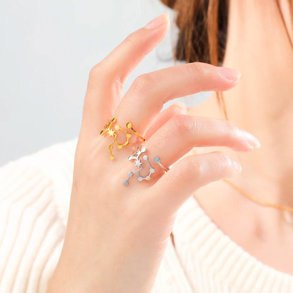 Bague Constellation Astrologique Cancer "Cassiopeia"