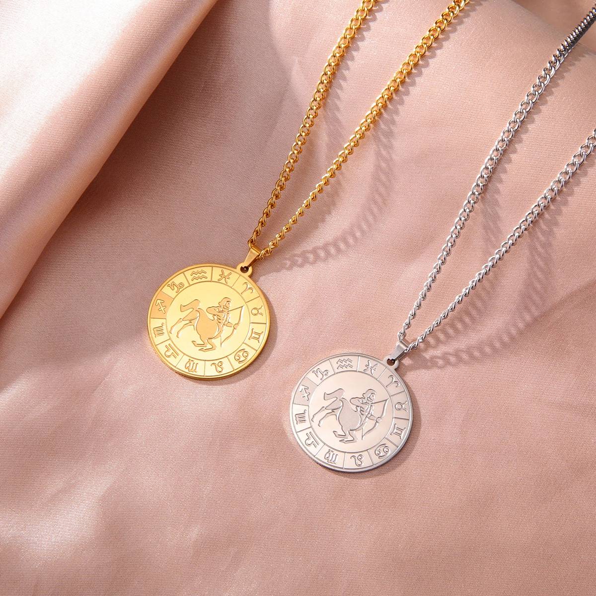 Collier Signe du Zodiaque Balance - Pendentif Cadran "Eldorado"