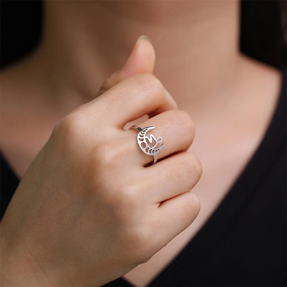 Bague Signe Astro Lunaire Lion "Astrae"