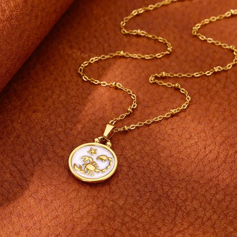 Collier Zodiaque Balance - Pendentif Constellation "Tethys"