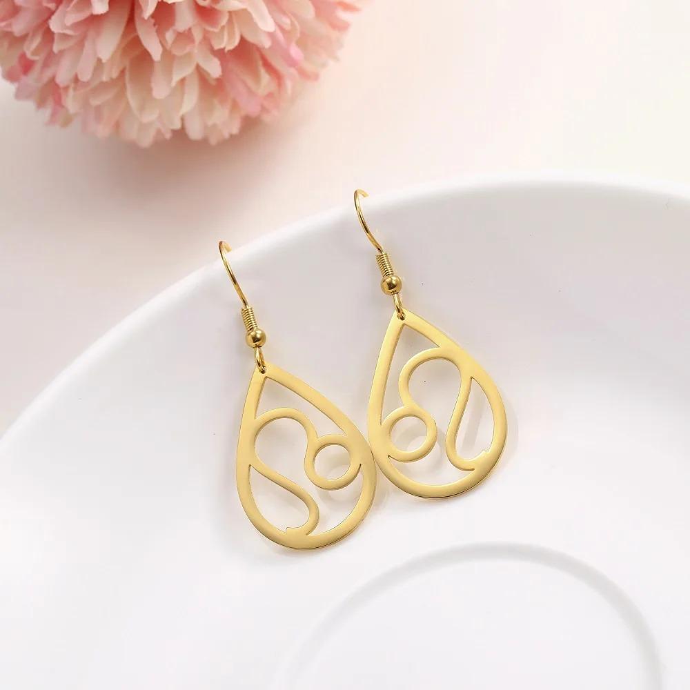 Boucles d'oreilles Astrologique Ovales Scorpion "Helios"