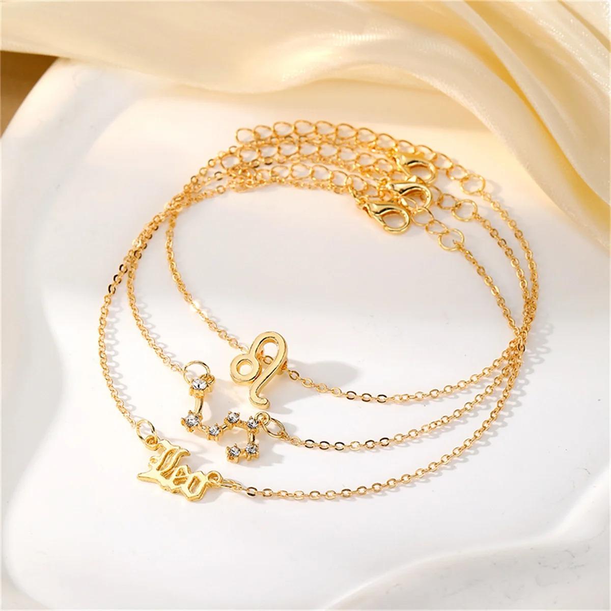 Bracelets de Cheville Astrologique 3 Pièces Cancer "Zeus"