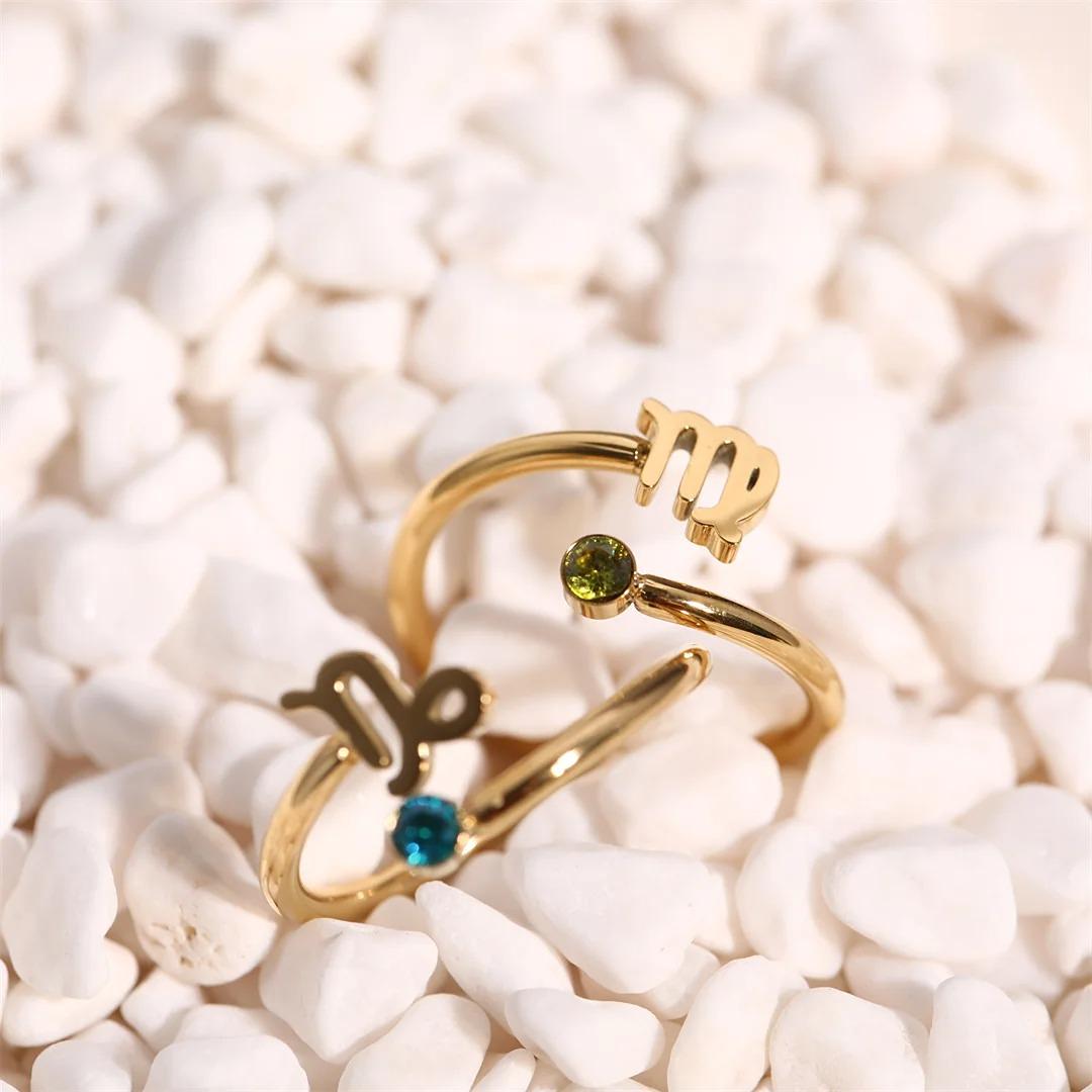 Bague Astro Pierre Cancer "Hecate"