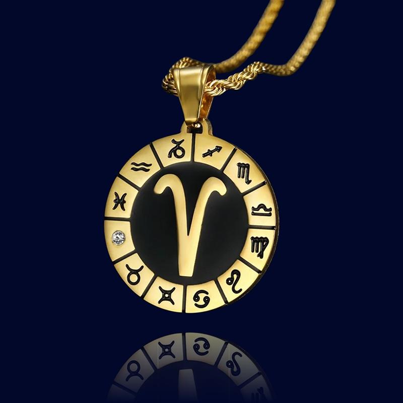 Collier Horoscope Bélier - Pendentif Personnalisé '"Hercule"