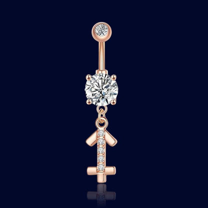 Piercing nombril Aphrodite Rose Sagittaire