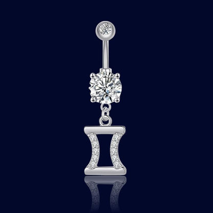 Piercing nombril Aphrodite Argenté Gémeaux
