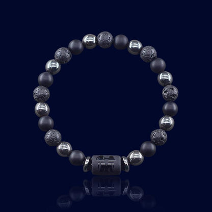 Bracelet Astrologique Gémeaux - Pierre de Lave "Hephaïstos"