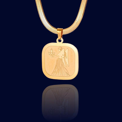 Collier Astrologique Vierge - Talisman "Eurus"