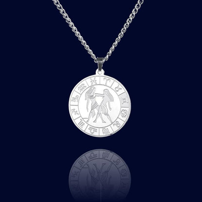 Collier Signe du Zodiaque Gémeaux - Pendentif Cadran "Eldorado"