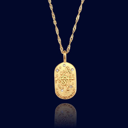 Pendentif Signe Astro Sagittaire - Collier Ecriture "Ceres"