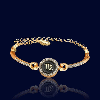 Bracelet Astrologique Vierge - Bijou Personnalisé "Hermes"
