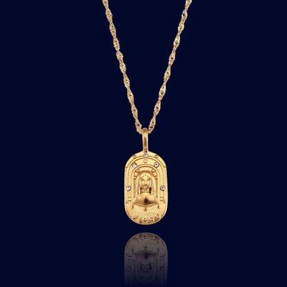 Pendentif Signe Astro Vierge - Collier Ecriture "Ceres"