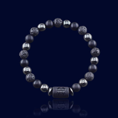 Bracelet Astrologique Cancer - Pierre de Lave "Hephaïstos"