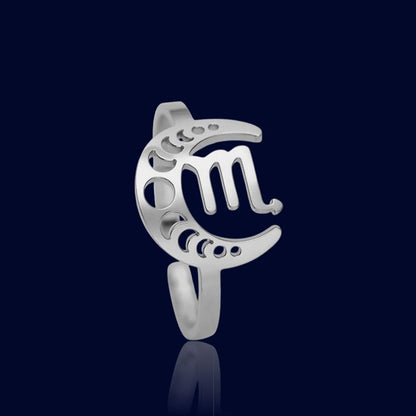 Bague Signe Astro Lunaire Scorpion "Astrae"