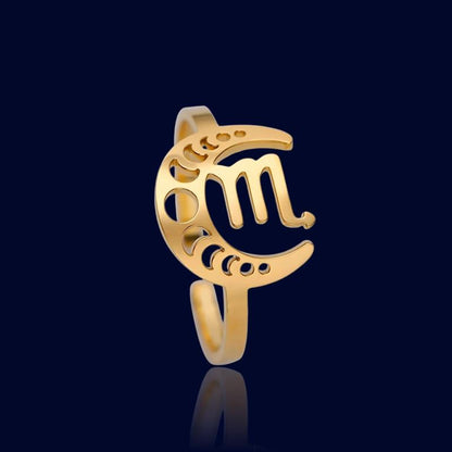 Bague Signe Astro Lunaire Scorpion "Astrae"