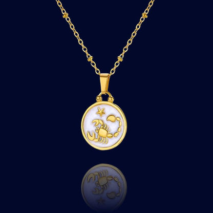 Collier Zodiaque Scorpion - Pendentif Constellation "Tethys"